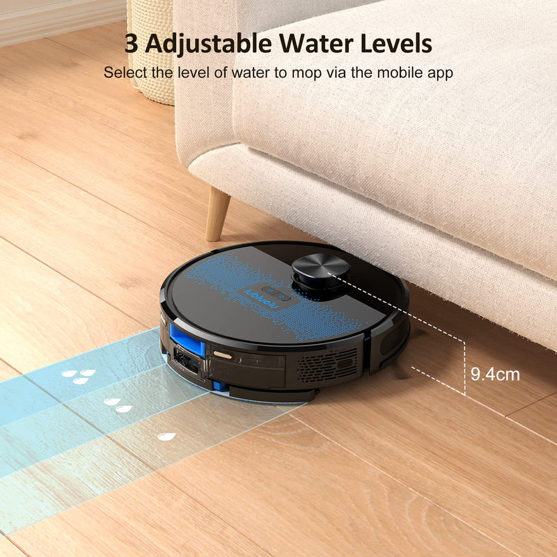 Lubluelu Robot Vacuum: 2-in-1, 4000Pa, Lidar Navigation