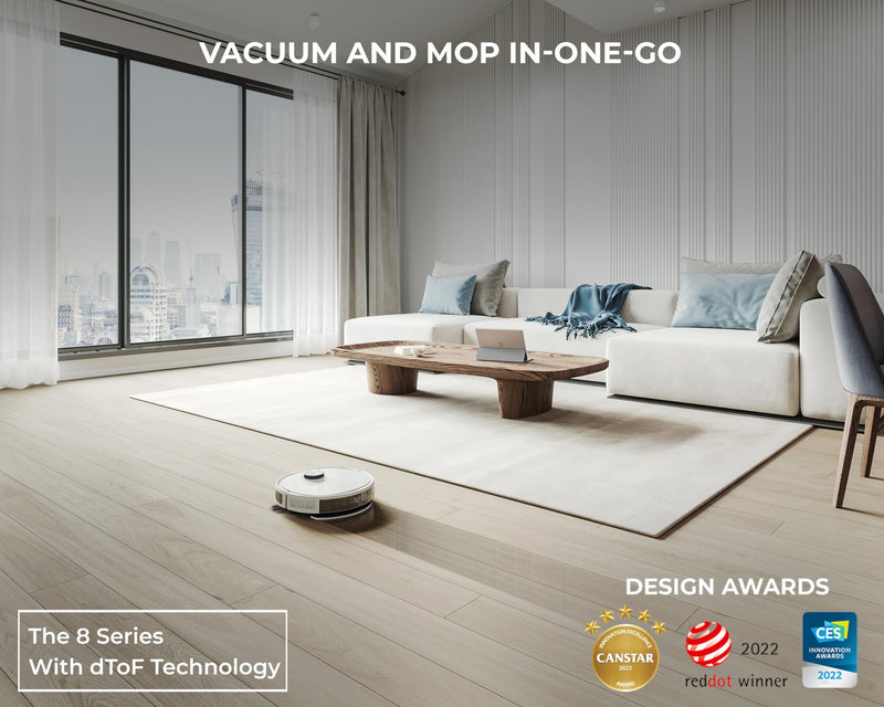 ECOVACS DEEBOT N8+ Robot Vacuum - OZMO™ Mop, Auto-Empty