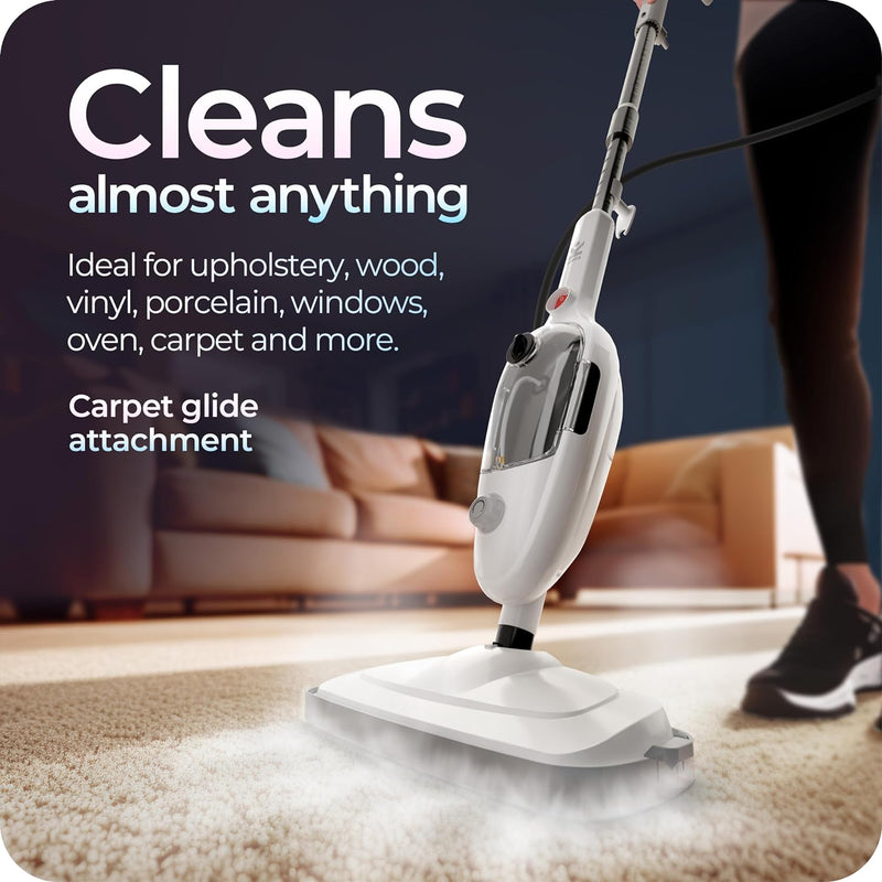 Avalla T-9 High Pressure Steam Mop: Double Cleaning Power