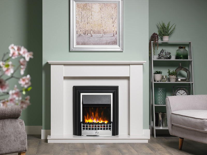 Dimplex Cheriton Deluxe Optiflame Electric Fire, Brass/Black