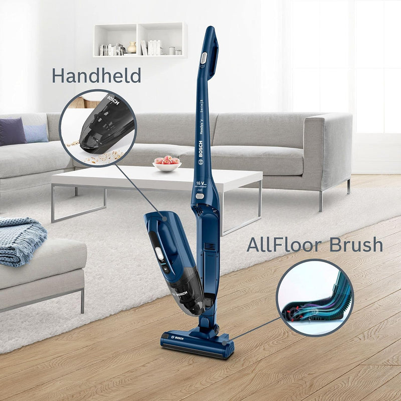 Bosch Readyy’y Serie 2 Cordless Vacuum Cleaner, 16V, 40 min Runtime