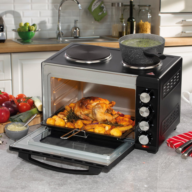 Daewoo Mini Countertop Electric Cooker, 32L Oven & Grill