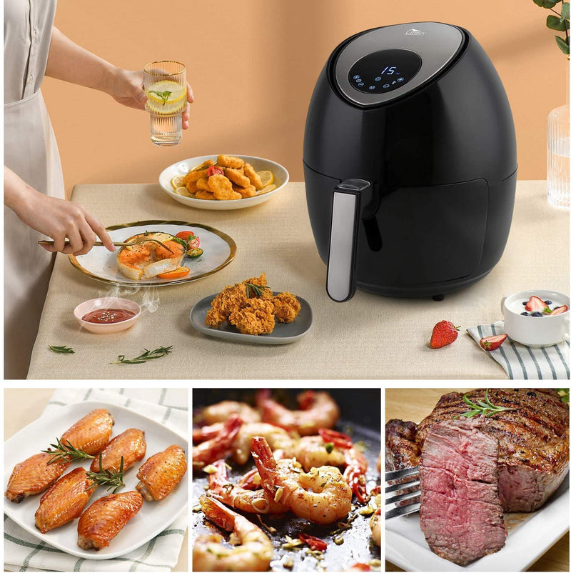 Uten 10L Digital Air Fryer Oven: 12 Preset Menus, LED Touch