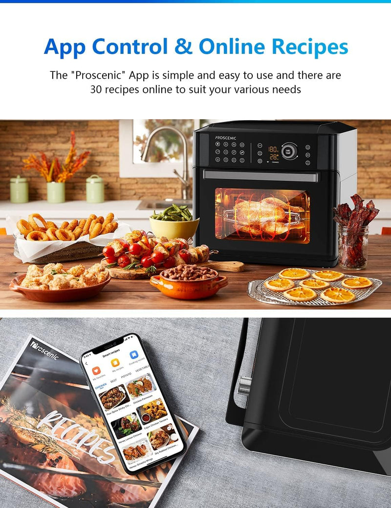 Proscenic T31 Air Fryer Oven - 15L, Rapid Air, LED Touch & App/Alexa