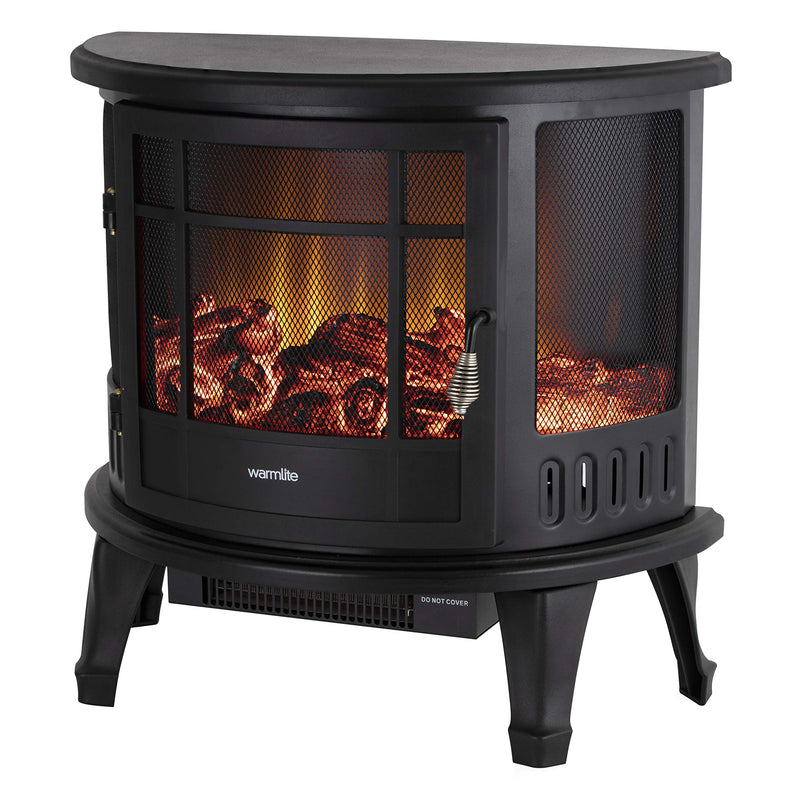 Warmlite WL46017 Bath Log Fire - 1800W, Black