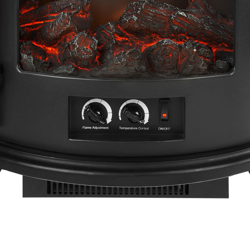 Warmlite WL46017 Bath Log Fire - 1800W, Black