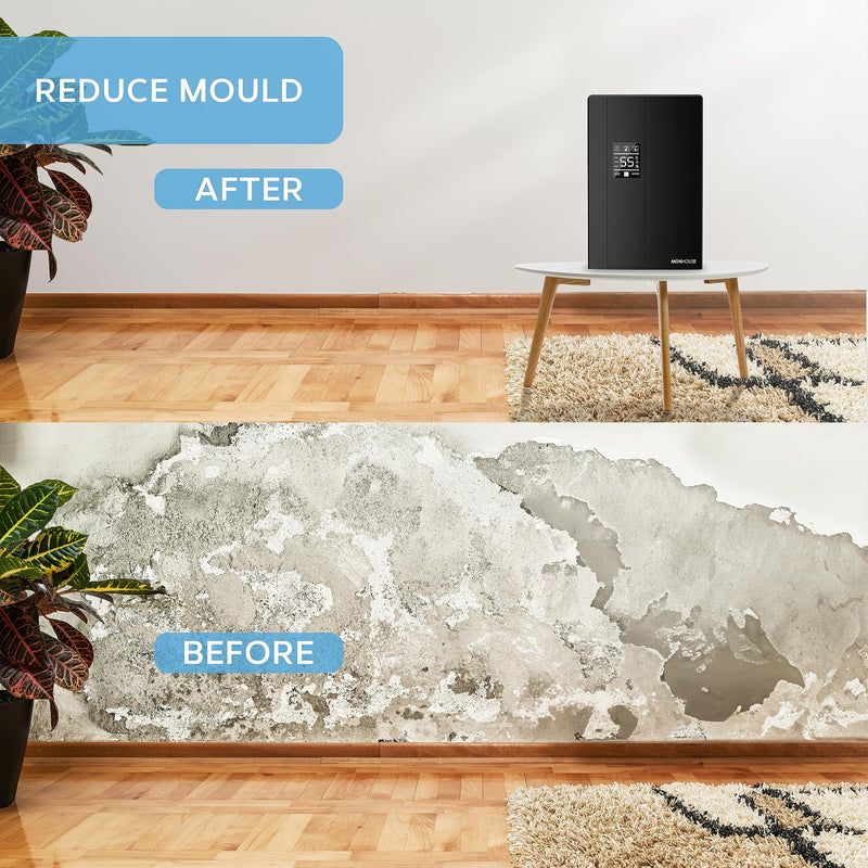 MONHOUSE Premium Home Dehumidifier: Remote Controlled, LED Display